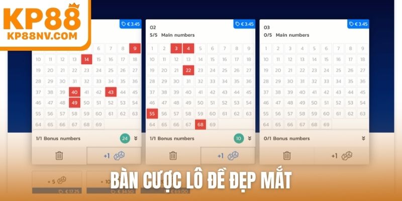Bàn cược lô đề đẹp mắt